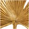 26" Gold Leaf Textured Metallic Palm Sculpture with Stand